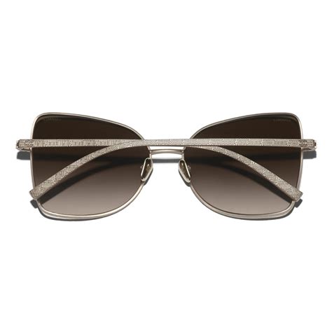 chanel butterfly sunglasses gold|how much Chanel sunglasses cost.